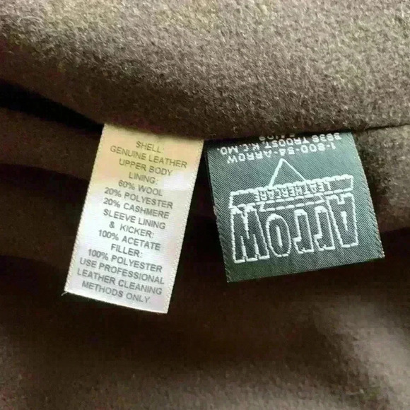 Castellon Men’s Leather Bomber Jacket 40 USA Made Wool Cashmere Flight Style - Picture 11 of 16